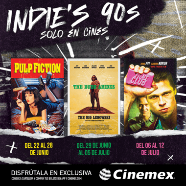 Pulp Fiction, The Big Lebowski y Fight Club en salas de cine