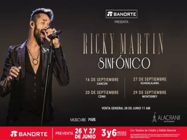 Ricky Martin con orquesta sinfónica