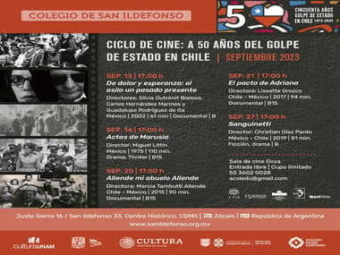 Ciclo de cine: A 50 años del golpe de estado en Chile