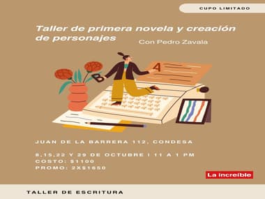 Taller de primera novela y creación de personajes