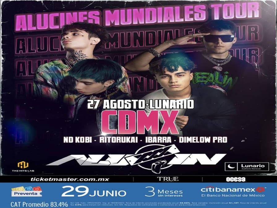 ALUXXXIN, el nuevo exponente del trap mexicano estará en el Lunario este 27 de agosto